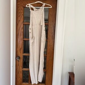 Linen overalls